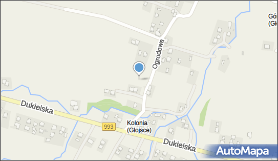 Murowana kapliczka z XIX wieku., Ogrodowa 6, Głojsce 38-450 - Kapliczka, Figura Świętych, Krzyż