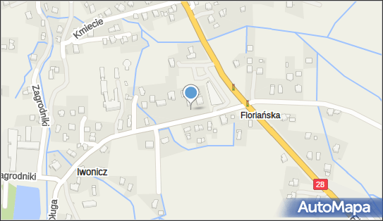 Murowana kapliczka, Floriańska 39, Iwonicz 38-440 - Kapliczka, Figura Świętych, Krzyż