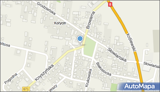 św. Jan Paweł II, DW671, Knyszyńska, Korycin 16-140 - Kapliczka, Figura Świętych, Krzyż