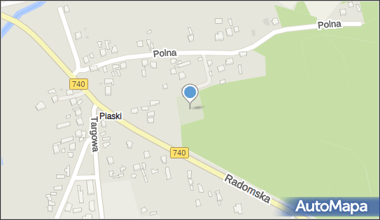 Cmentarz żydowski Kirkut, DW 740, Radomska, Przytyk - Kirkut - Cmentarz żydowski