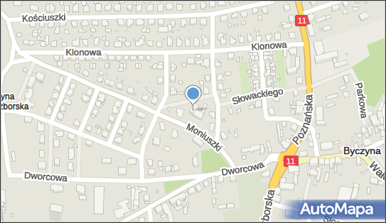 Posterunek Policji w Byczynie, Moniuszki 4, Byczyna 46-220 - Komenda, Komisariat, Policja, numer telefonu