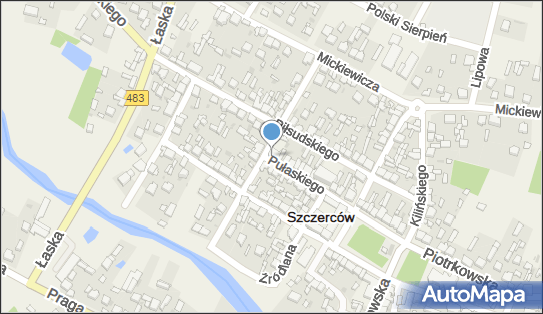 Posterunek Policji w Szczercowie, Kazimierza Pułaskiego 24 97-420 - Komenda, Komisariat, Policja, numer telefonu