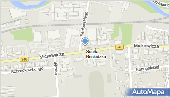 Ksero, DW 946, Adama Mickiewicza, Sucha Beskidzka - Ksero