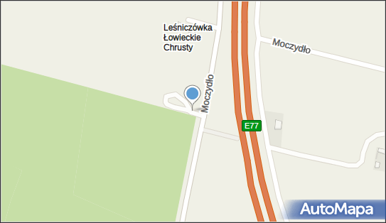 Parking Leśny, Moczydło, Moczydło 32-210 - Leśny - Parking