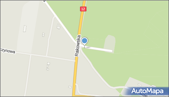 Parking Leśny, DK 91 DW 716, Rakowska, Piotrków Trybunalski - Leśny - Parking
