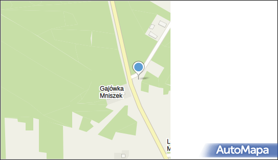 Parking Leśny, DW 728, Gajówka Mniszek - Leśny - Parking