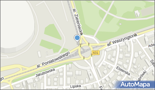 Monitoring miejski, Aleja Zieleniecka, Warszawa - Monitoring miejski