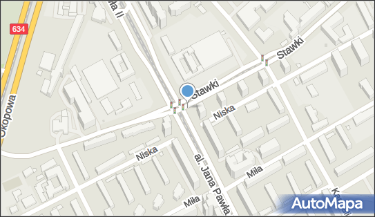 Monitoring miejski, Aleja Jana Pawła II x Stawki, Warszawa - Monitoring miejski
