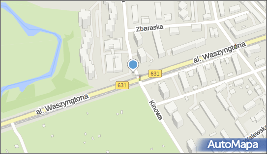 Monitoring miejski, DW 631, Aleja Jerzego Waszyngtona, Warszawa - Monitoring miejski