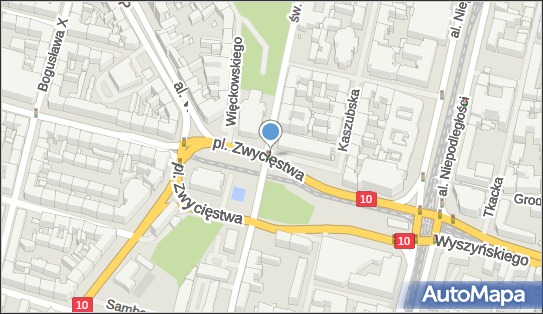 Monitoring miejski, Plac Zwycięstwa x Potulicka, Szczecin - Monitoring miejski