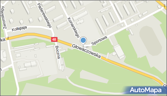 Monitoring miejski, DK 48, Głowaczowska, Kozienice - Monitoring miejski