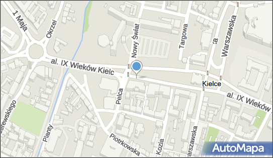 Monitoring miejski, DW 762, Aleja IX Wieków Kielc, Kielce - Monitoring miejski