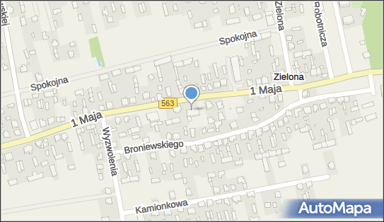 ONU Zielona, DW 563, 1 Maja 17, Zielona - Obiekt Orange (Host)