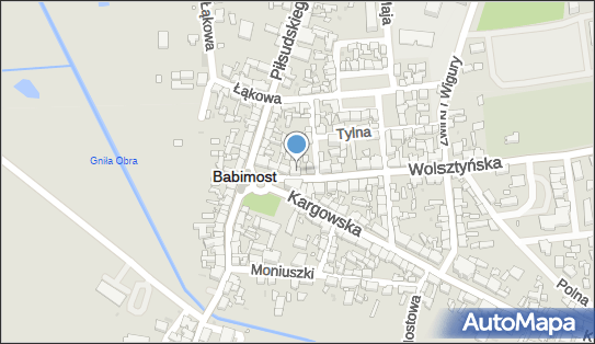 Paczkomat InPost BAB01N, Wolsztyńska 46, Babimost 66-110