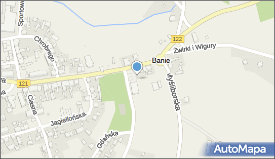 Paczkomat InPost BAE01M, Grunwaldzka 20, Banie 74-110
