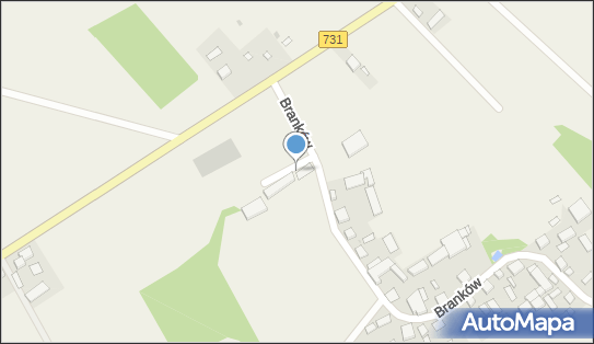 Paczkomat InPost BANQ01BAPP, Branków 51, Branków 05-660