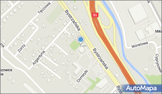 Paczkomat InPost BBI12A, Bystrzańska 94A, Bielsko-Biała 43-309
