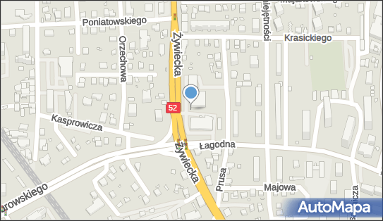 Paczkomat InPost BBI33M, Żywiecka 93, Bielsko-Biała 43-300