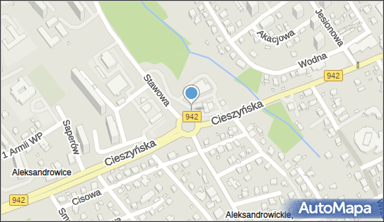 Paczkomat InPost BBI40M, Cieszyńska 160, Bielsko-Biała 43-303