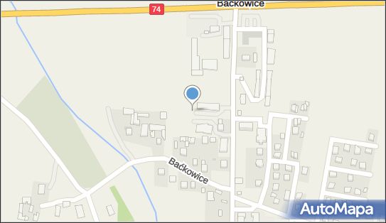 Paczkomat InPost BCK01M, Baćkowice 87a, Baćkowice 27-552
