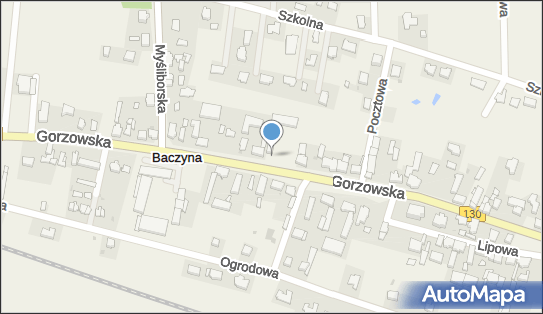 Paczkomat InPost BCY01M, Gorzowska 40, Baczyna 66-432
