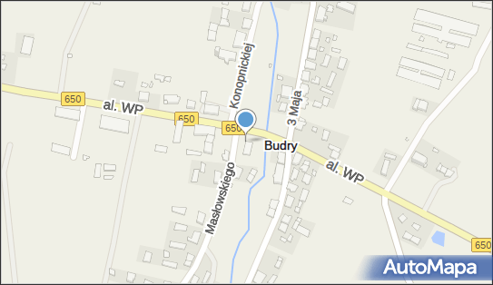 Paczkomat InPost BDR01N, Ks. Masłowskiego 1, Budry 11-606