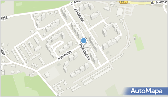 Paczkomat InPost BED02APP, Pileckiego 13, Będzin 42-500