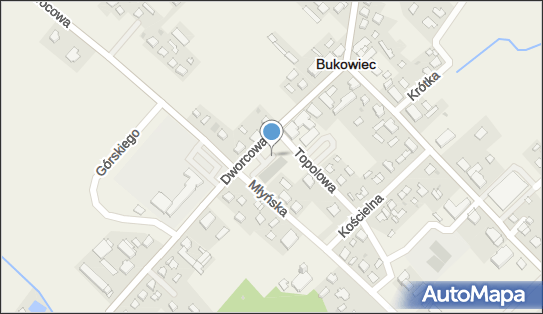 Paczkomat InPost BKC01M, Dworcowa 7A, Bukowiec 86-122