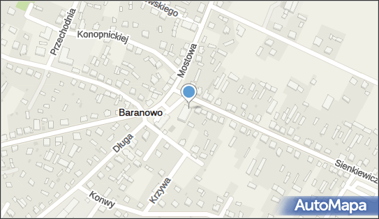 Paczkomat InPost BOO01BAPP, Henryka Sienkiewicza 2, Baranowo 06-320