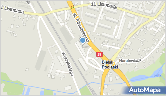 Paczkomat InPost BPD04M, Piłsudskiego 11, Bielsk Podlaski 17-100