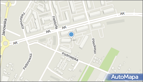 Paczkomat InPost BPO06BAPP, Augusta Fieldorfa 19, Biała Podlaska 21-500