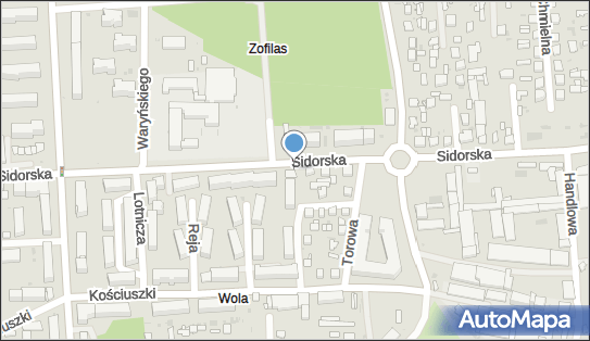 Paczkomat InPost BPO07M, Sidorska 43B, Biała Podlaska 21-500