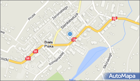 Paczkomat InPost BPS01N, Słowackiego 1, Biała Piska 12-230
