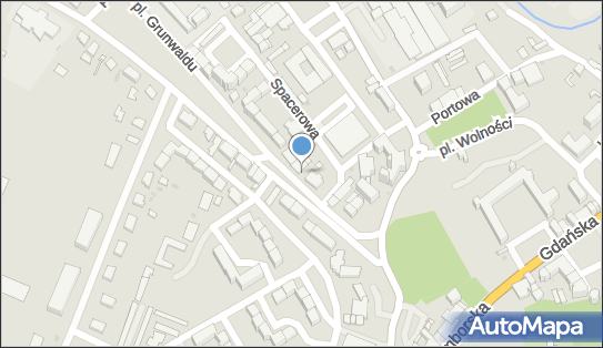 Paczkomat InPost BRA08M, Pl. Grunwaldu 6A, Braniewo 14-500