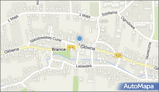 Paczkomat InPost BRC01A, Słowackiego 3, Branice 48-140