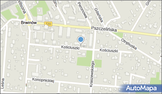 Paczkomat InPost BRW06M, Tadeusza Kościuszki 1F, Brwinów 05-840