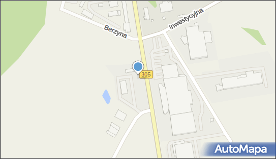 Paczkomat InPost BRZN01BAPP, Berzyna 83, Berzyna 64-200