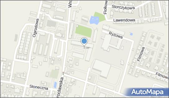 Paczkomat InPost BWR05M, Wrocławska 13B, Bielany Wrocławskie 55-040
