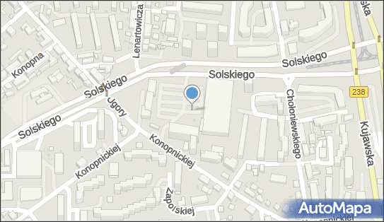 Paczkomat InPost BYD18A, Ludwika Solskiego 5, Bydgoszcz 85-125