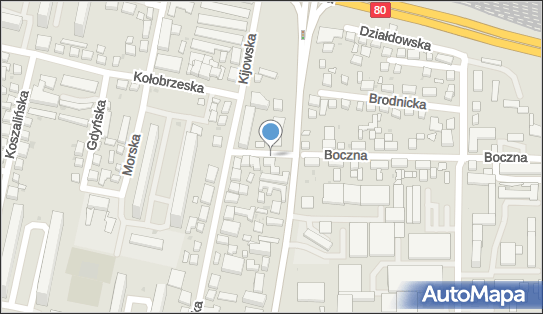 Paczkomat InPost BYD34N, Boczna 2, Bydgoszcz 85-734