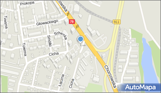 Paczkomat InPost BYT06APP, Chorzowska 20, Bytom 41-910