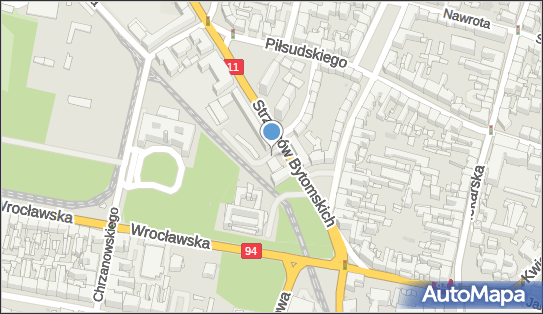 Paczkomat InPost BYT10A, Strzelców Bytomskich 1, Bytom 41-902