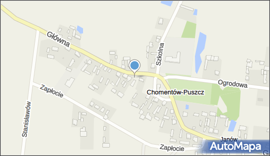 Paczkomat InPost CHMP01F, Główna 57, Chomentów-Puszcz 26-640