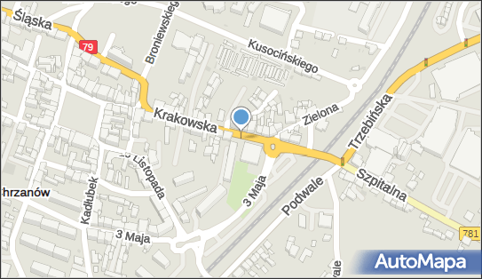 Paczkomat InPost CHR09M, Krakowska 32, Chrzanów 32-500