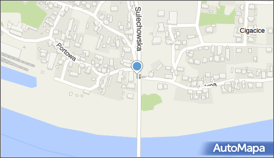 Paczkomat InPost CIG01M, Portowa 1, Cigacice 66-131