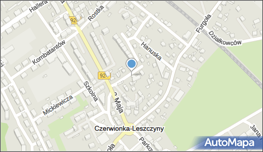 Paczkomat InPost CLS10M, Ks. Hanuska 4B, Czerwionka-Leszczyny 44-230