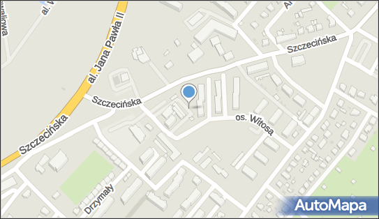 Paczkomat InPost CLU06M, Osiedle Witosa 1, Człuchów 77-300