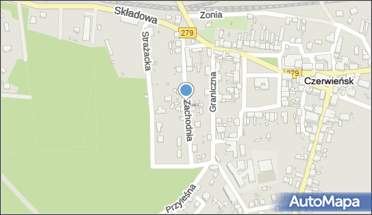 Paczkomat InPost CSK03M, Zachodnia 7, Czerwieńsk 66-016