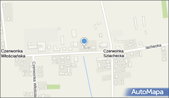 Paczkomat InPost CWX01M, Czerwonka Włościańska 41A 06-232