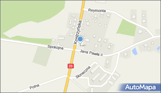 Paczkomat InPost CYH01M, Jana Pawła II 1, Cychry 74-404